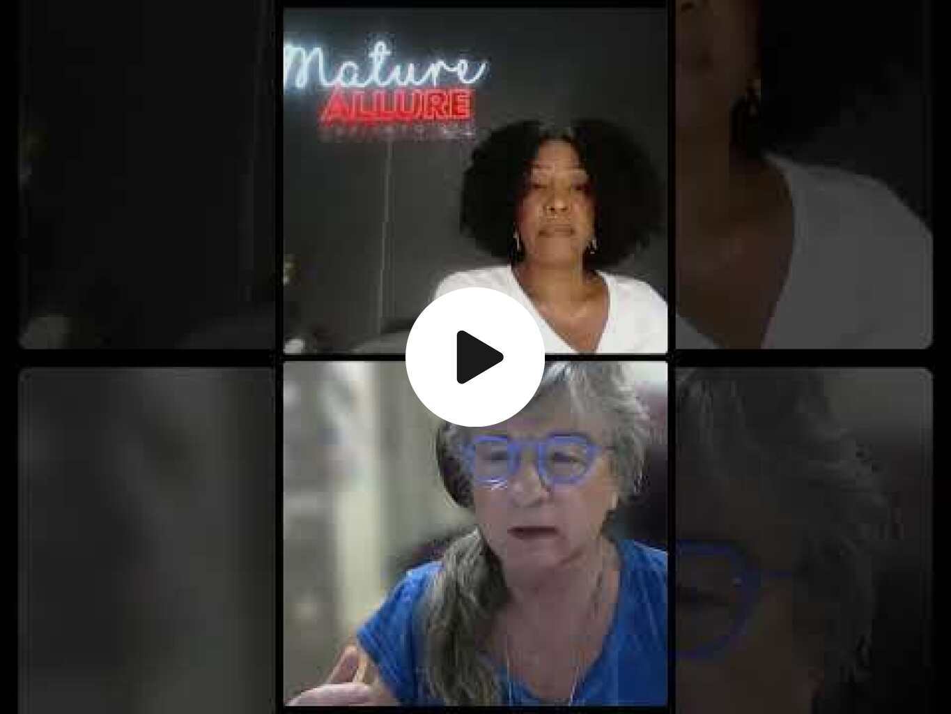 Sherri O. and Mary Westheimer in their Mature Allure video conversation
